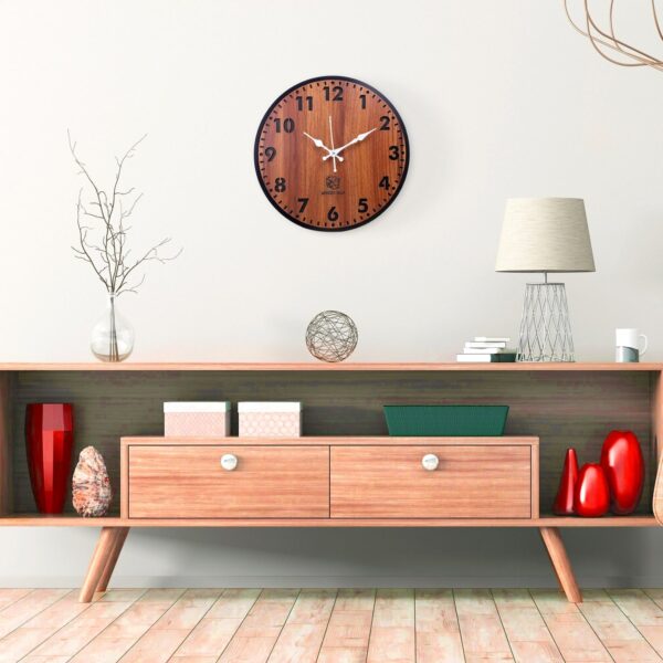 Duel Color Wooden Wall Clock - Image 7