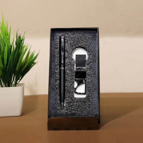 Personalized Premium Pen & Keychain Set with Custom Engraving