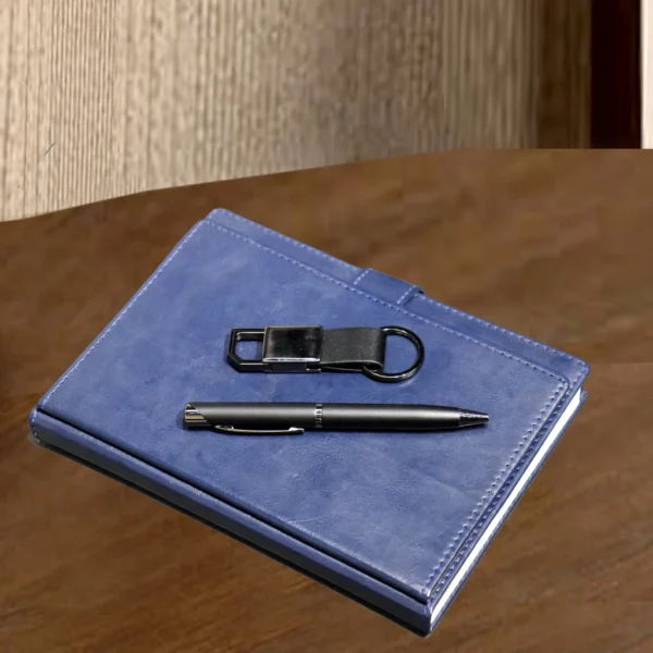 Sleek Black Pen & Keychain Gift Set - Customizable and Elegant - Image 4