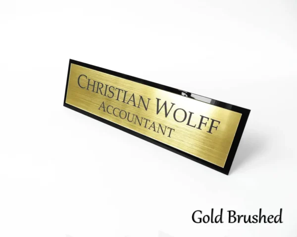 Desk Nameplate - Custom Engraved Name Plate for Office - Image 3