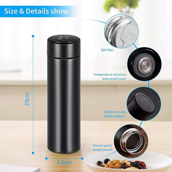 Personalized Stainless Steel Bottle with Digital Temperature Display - Image 4