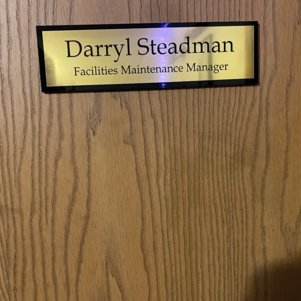 Desk Nameplate - Custom Engraved Name Plate for Office - Image 5
