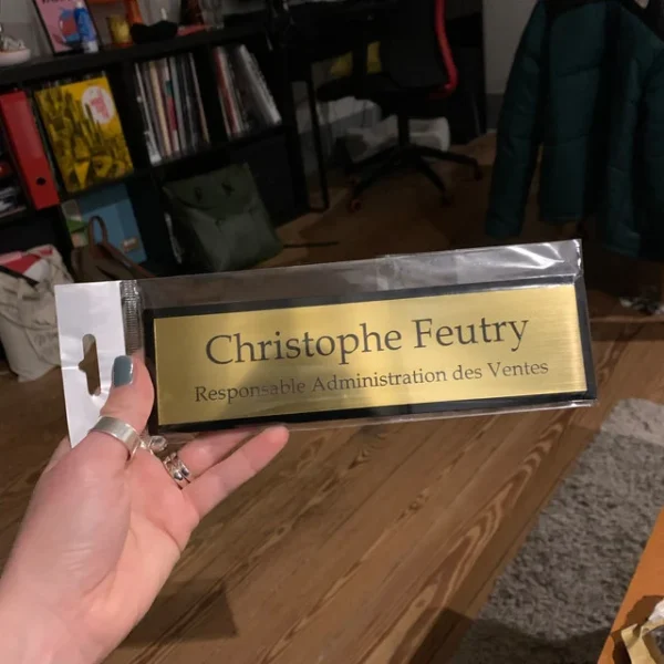 Desk Nameplate - Custom Engraved Name Plate for Office - Image 6