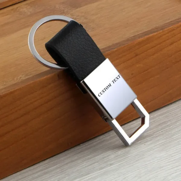 Sleek Black Pen & Keychain Gift Set - Customizable and Elegant - Image 6