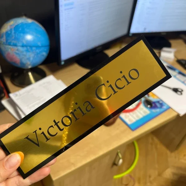 Desk Nameplate - Custom Engraved Name Plate for Office - Image 8