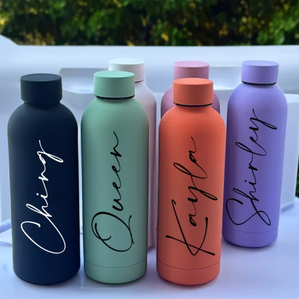 Personalized Stainless Steel Water Bottle 500ml - Image 6