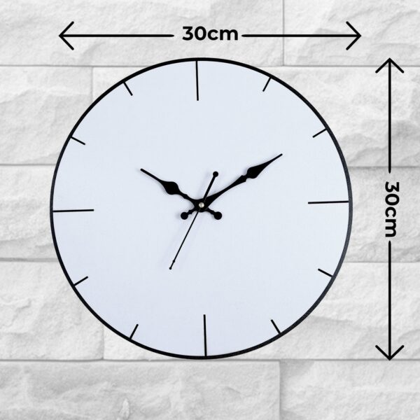 Awesome White color Round shape Wall Clock - Image 4