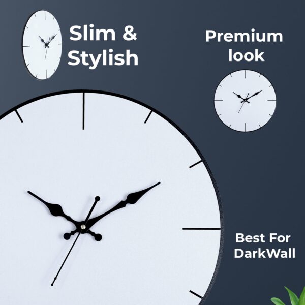 Awesome White color Round shape Wall Clock - Image 3