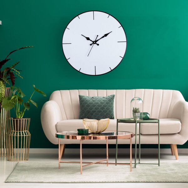 Awesome White color Round shape Wall Clock - Image 5