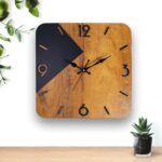 Mdf Wooden Duel color Wall Clock