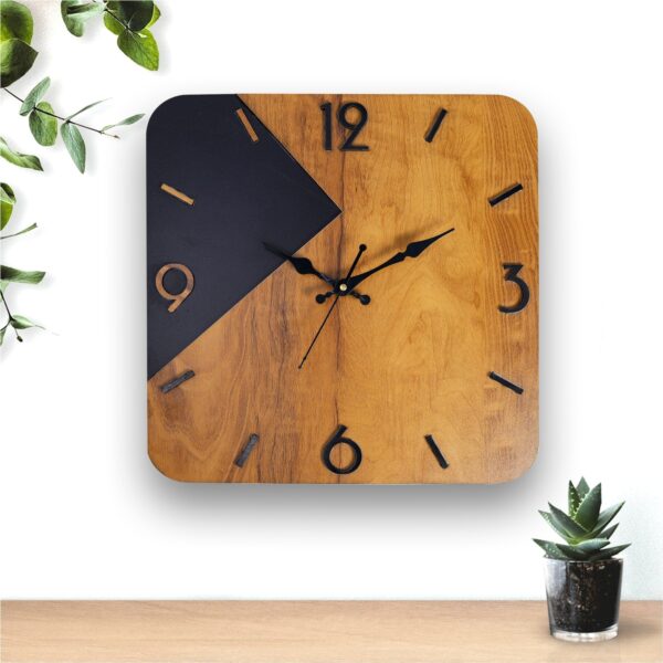Mdf Wooden Duel color Wall Clock