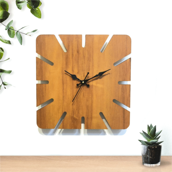 Square design Wall Clock