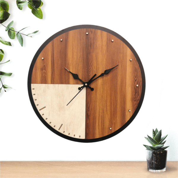 White-Brown Wall Clock