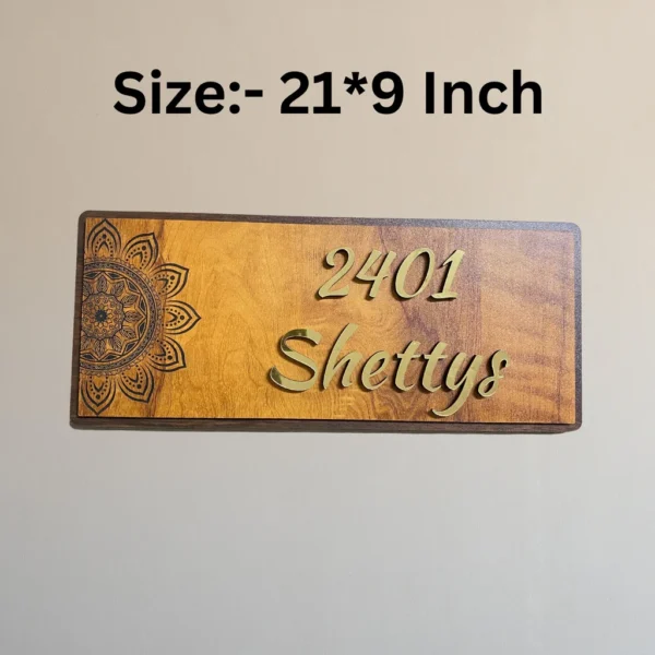 Personalized Wooden Nameplate – Custom Design – 16"x6.5" - Image 6