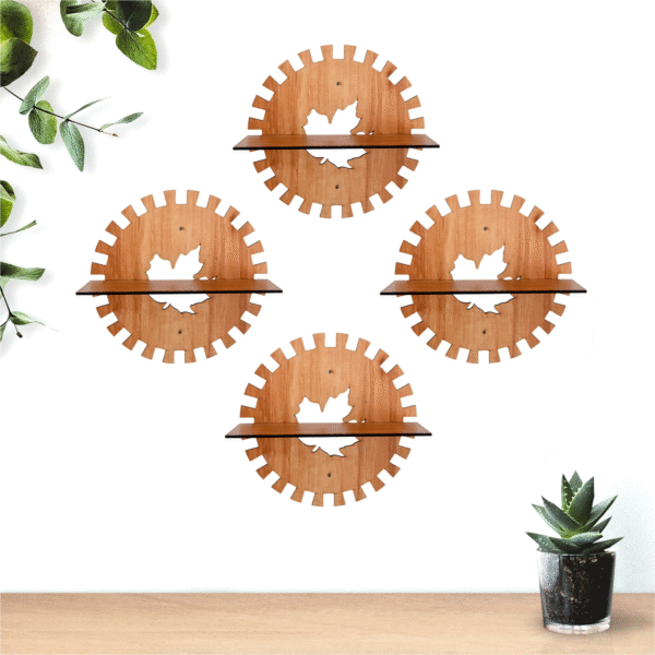 Modern Leaf Shape wall Shelves.