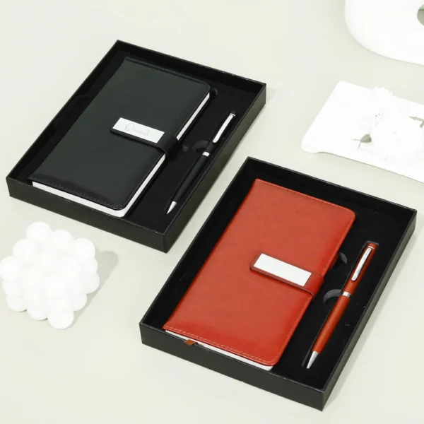2-in-1 Diary with Pen Gift Set for Men and Women – Leather Notebook & Metal Pen - Image 7