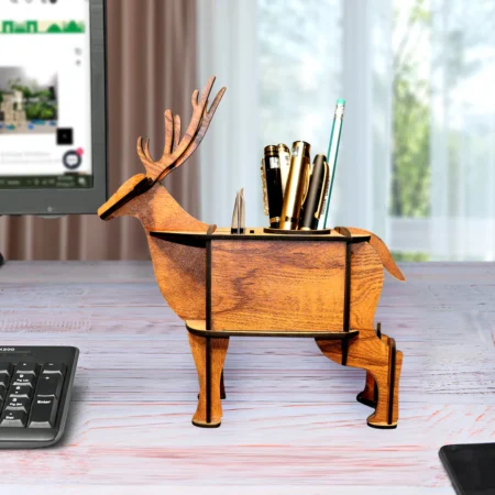 Customized Dear Wooden Desk Organizer