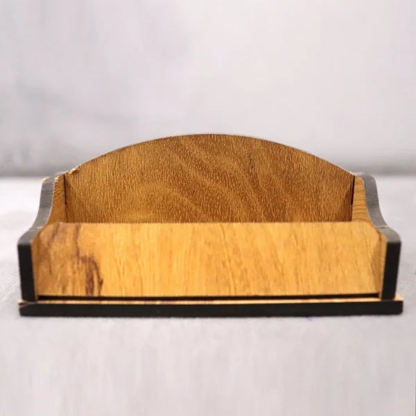 Wooden Desk Organizer - Stylish File Holder for Office or Home Use - Image 3