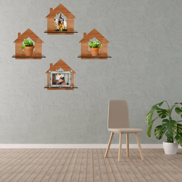 Dream Home Shape Wall Shelves. - Image 3