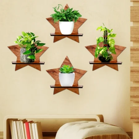 Star Shaped Wooden Wall Shelves.
