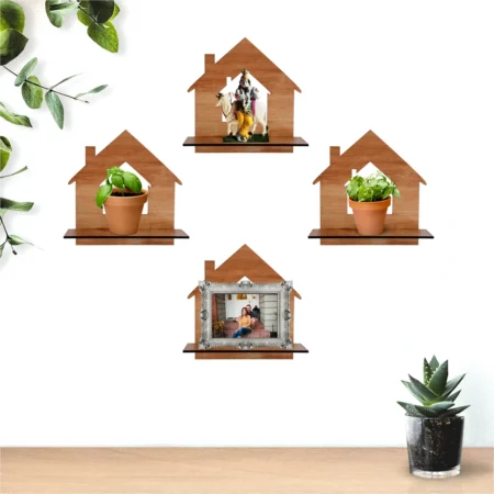 Dream Home Shape Wall Shelves.
