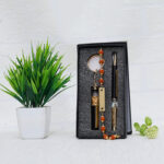 Personalized Rakhi for Brother Gift Combo - Custom Rakhi, Keychain, Pen & Delicious Cookies